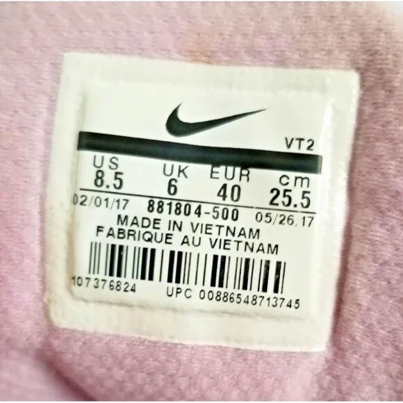 NIKE Flex Experience RN 6 Iced Lilac Bright Mango Running Shoes Sneakers US 8.5 - Picture 9 of 13